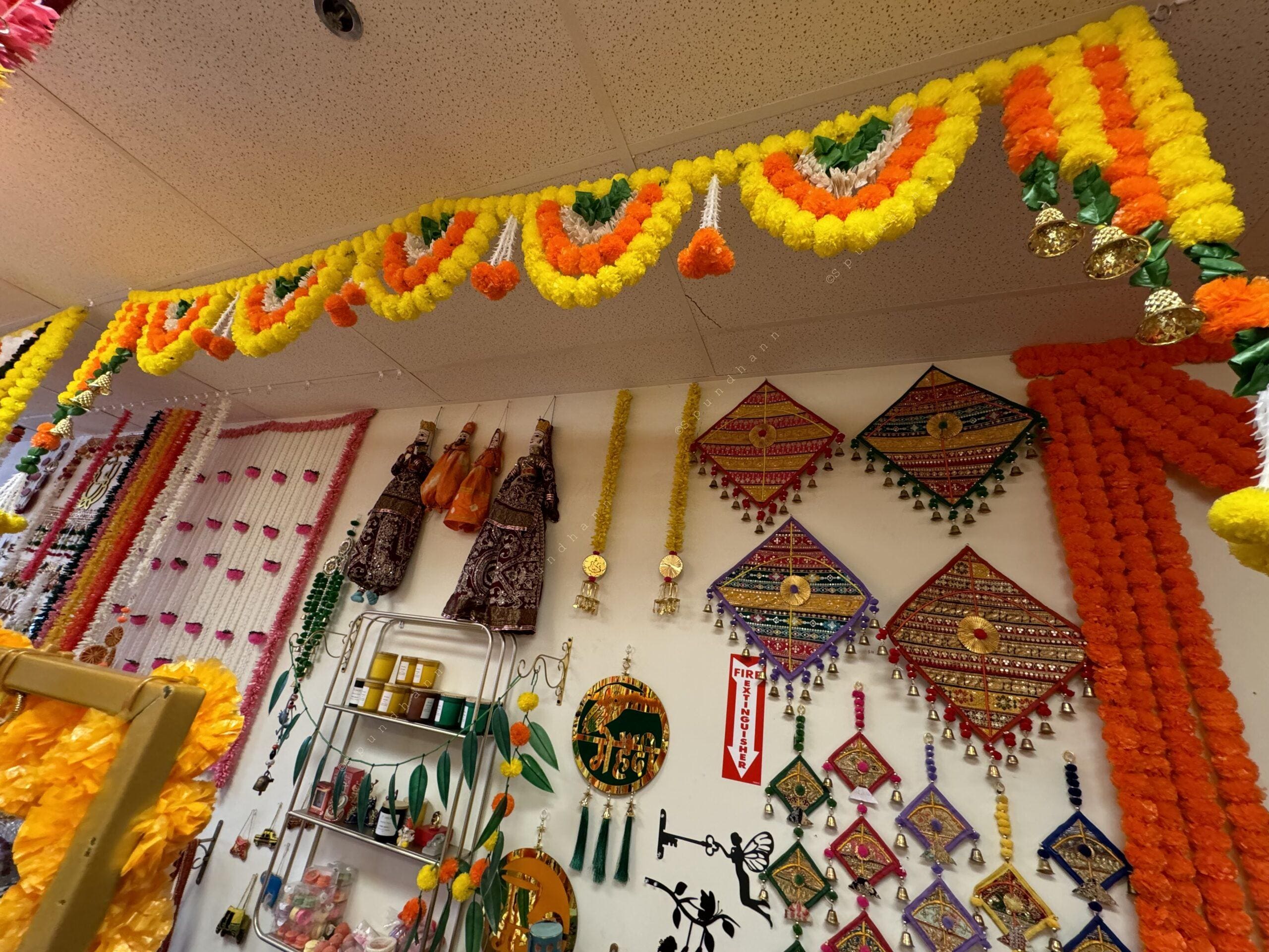 Multi Loop Long Marigold Lemon Toran