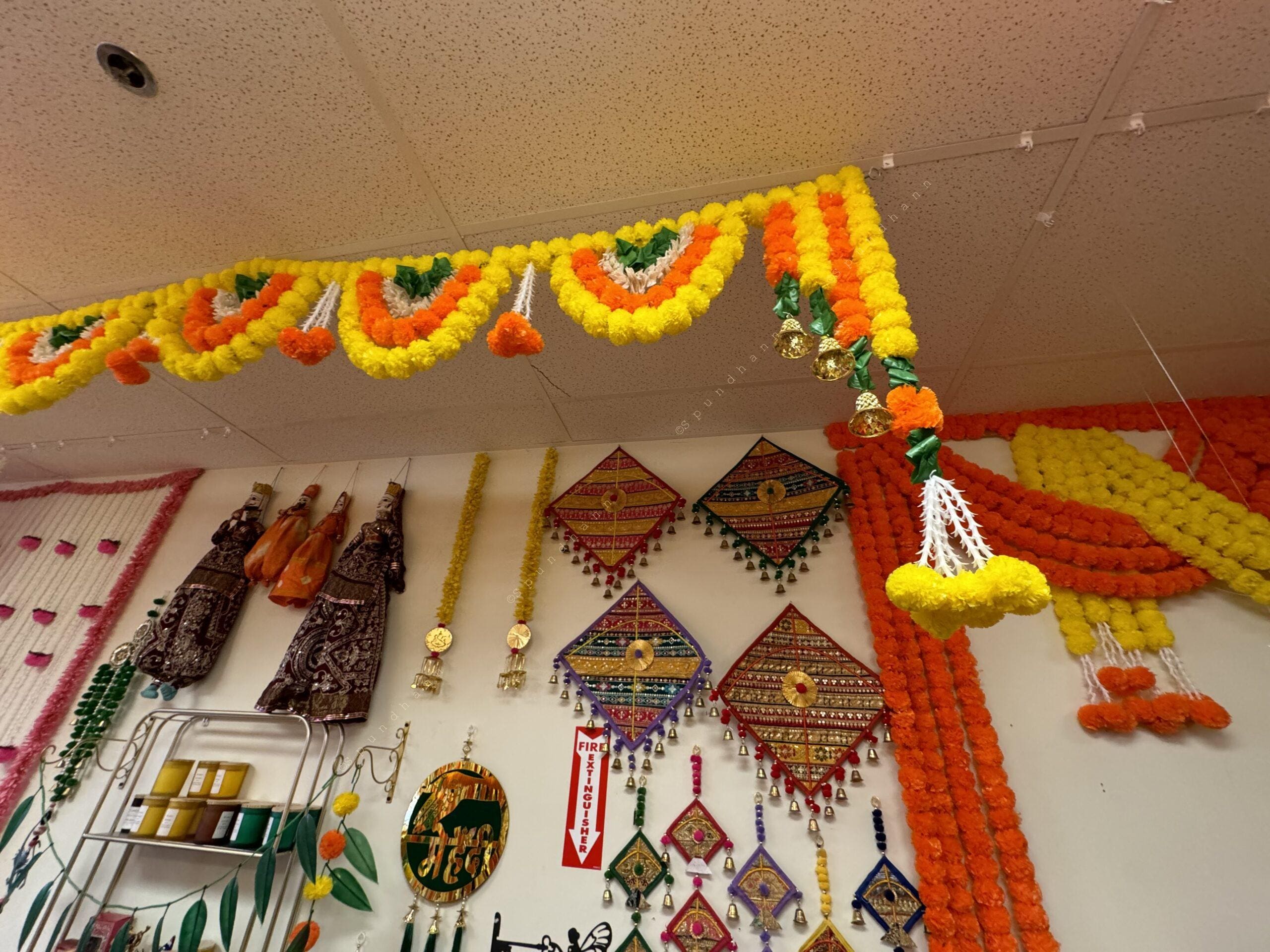 Multi Loop Long Marigold Lemon Toran