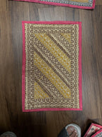 Rectangular Handcrafted Designer Rangoli Mat