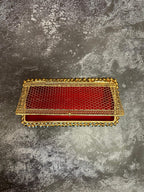 Gold Metal Net Gift Box With Ghungroo
