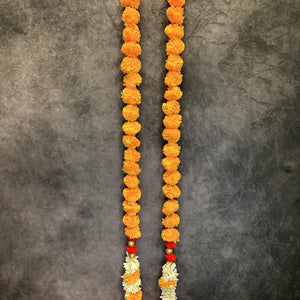Marigold and Chameli String With Bell Pair
