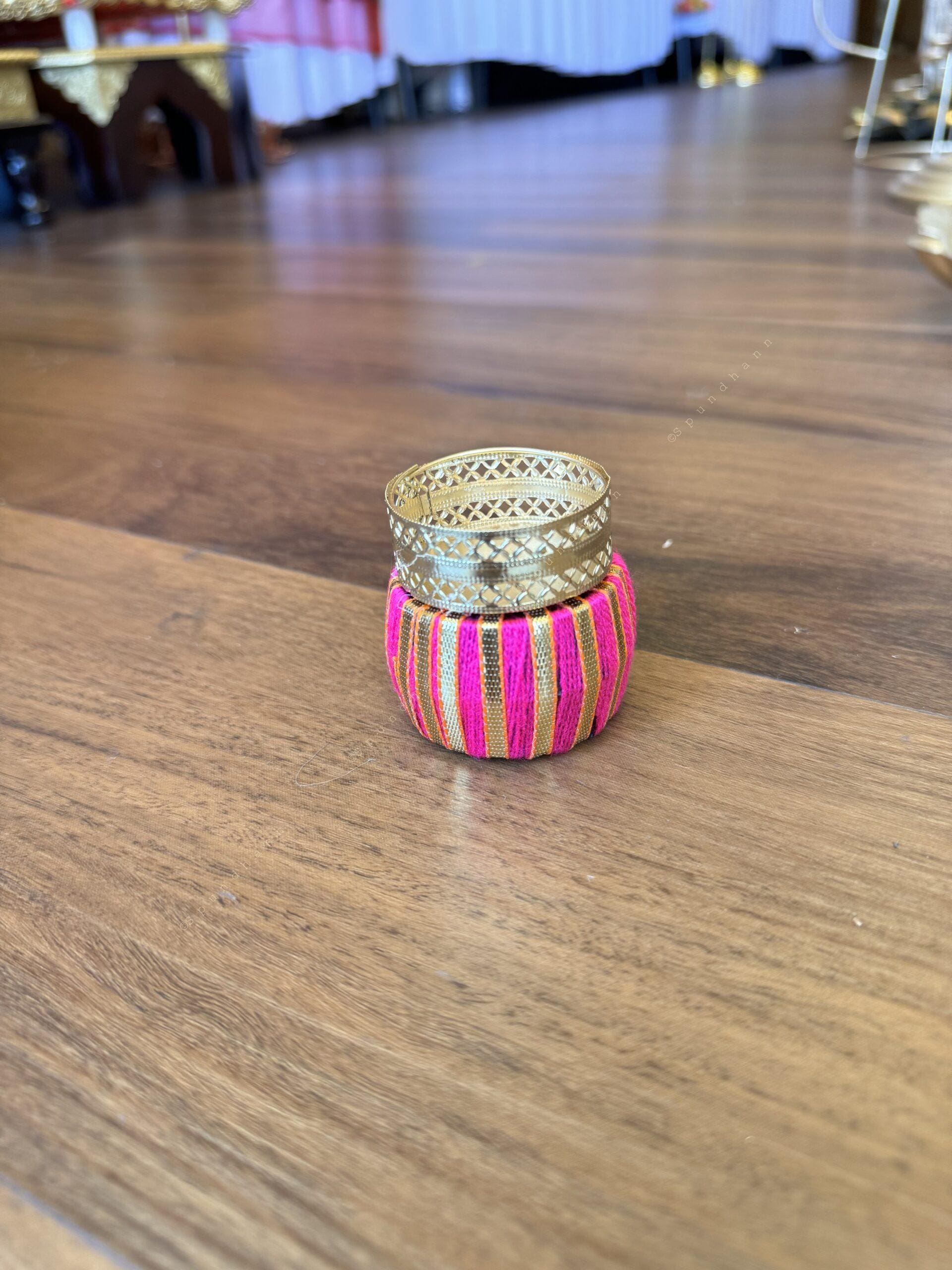 Ribbon & Ball Gota Tea Light Holder