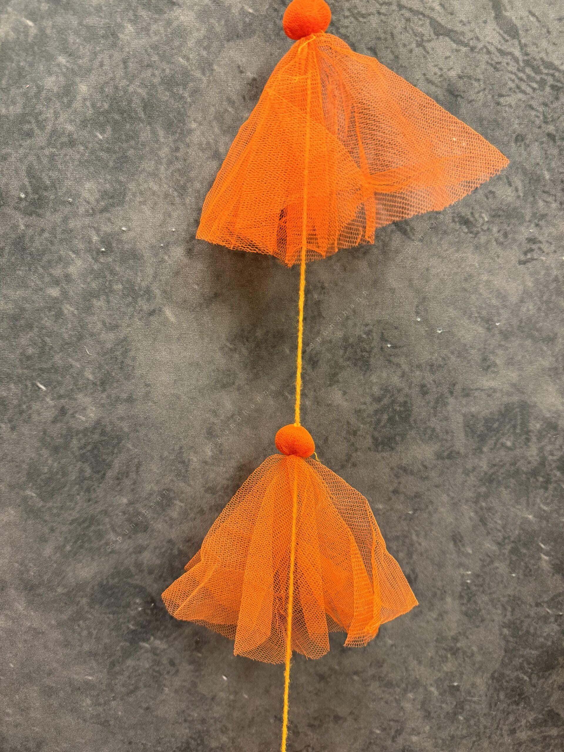 Long Net Solid Dangler Strings Wall Hanging Decor - Pair