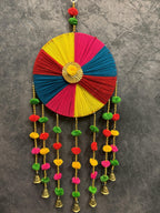 Multi color Chakri with Pom Pom Dangler