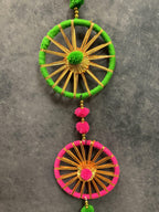 4-Chakri multicolor Dangler Strings Wall Hanging Decor