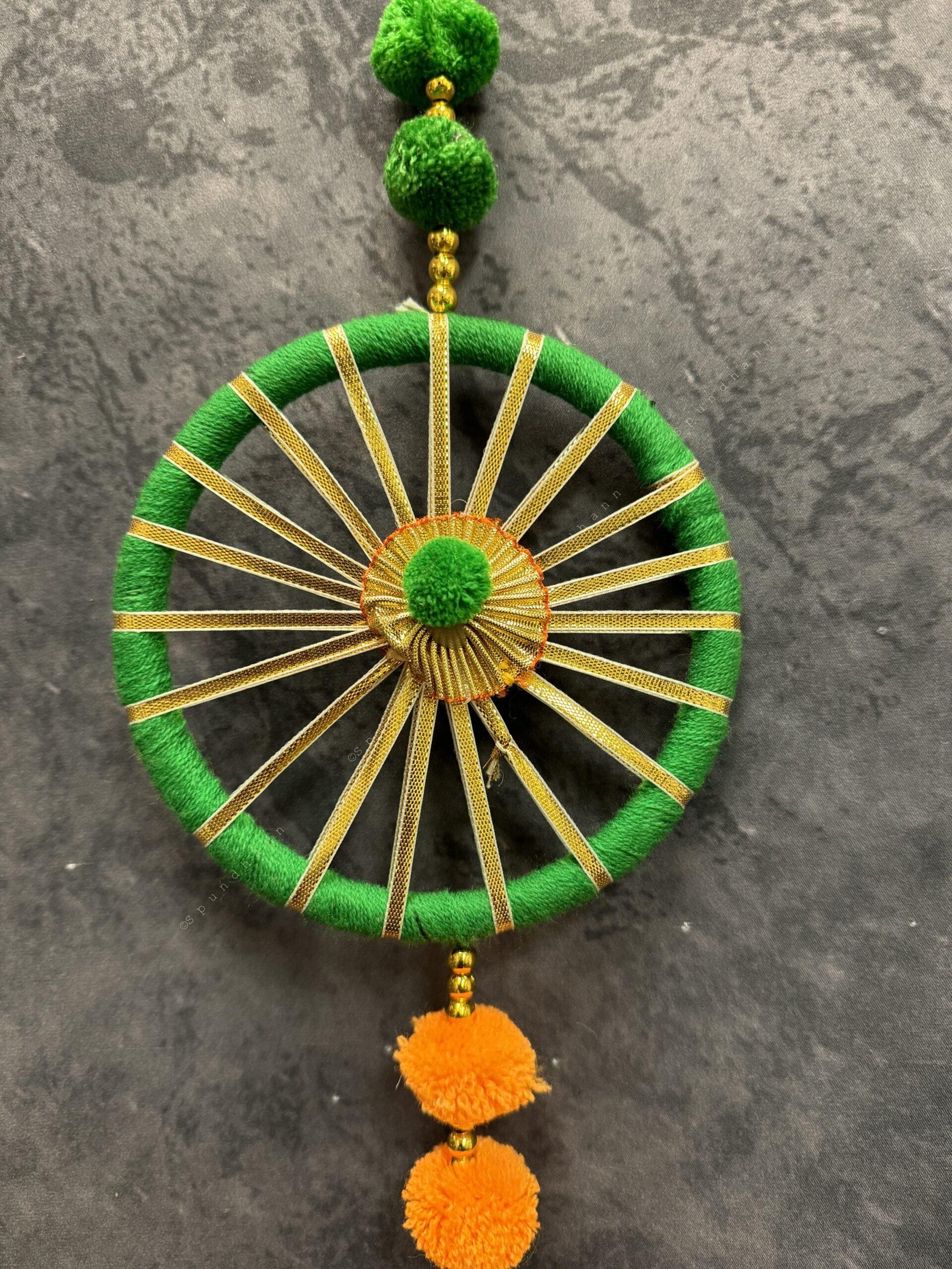 4-Chakri multicolor Dangler Strings Wall Hanging Decor