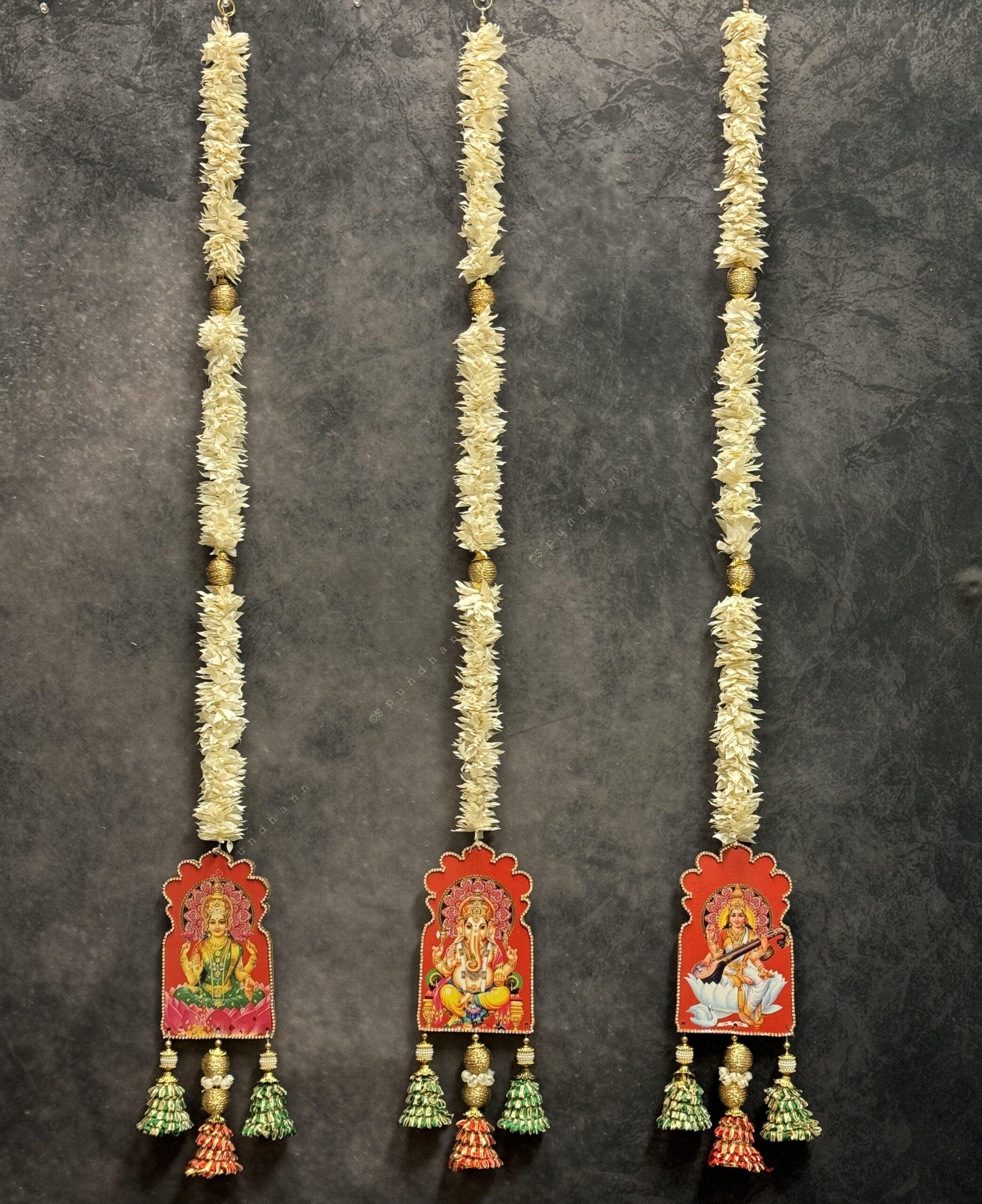 Laxmi Ganesh Sarawati Dangler Set of 3