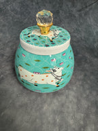 Blue Pichwai Matka Canister