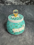 Blue Pichwai Matka Canister