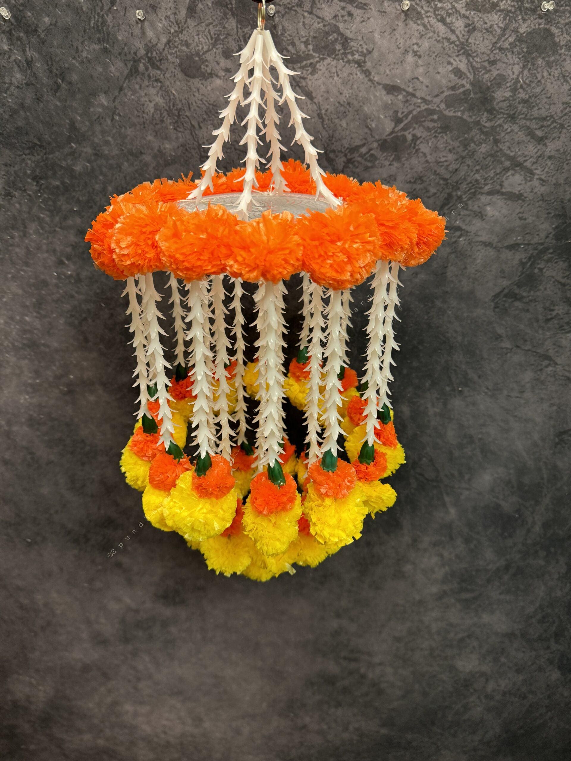 Rajnigandha Marigold & Jhoomar Style Dangler
