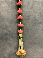 Bead, Pearl and Rose Dangler