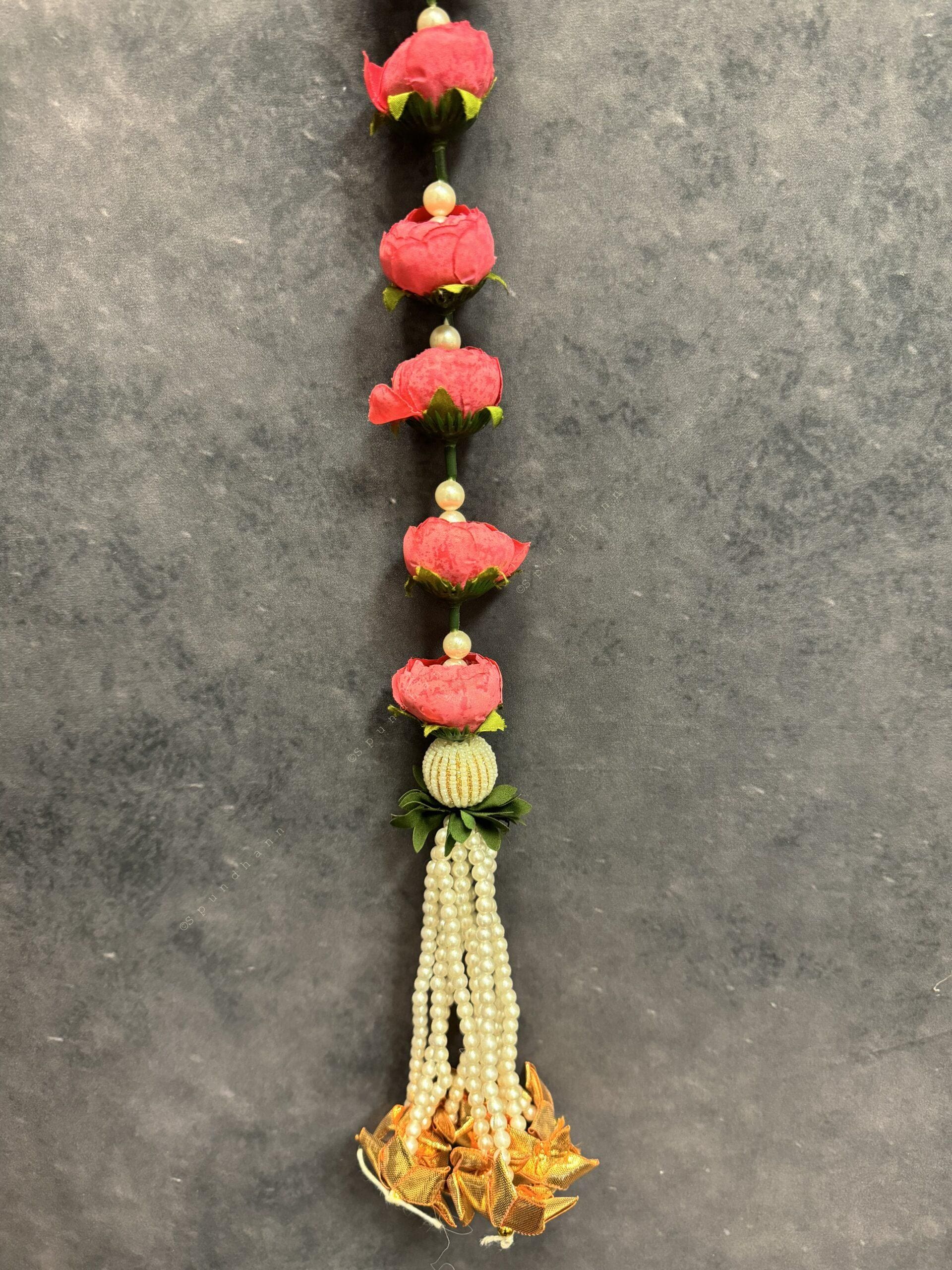 Bead, Pearl and Rose Dangler