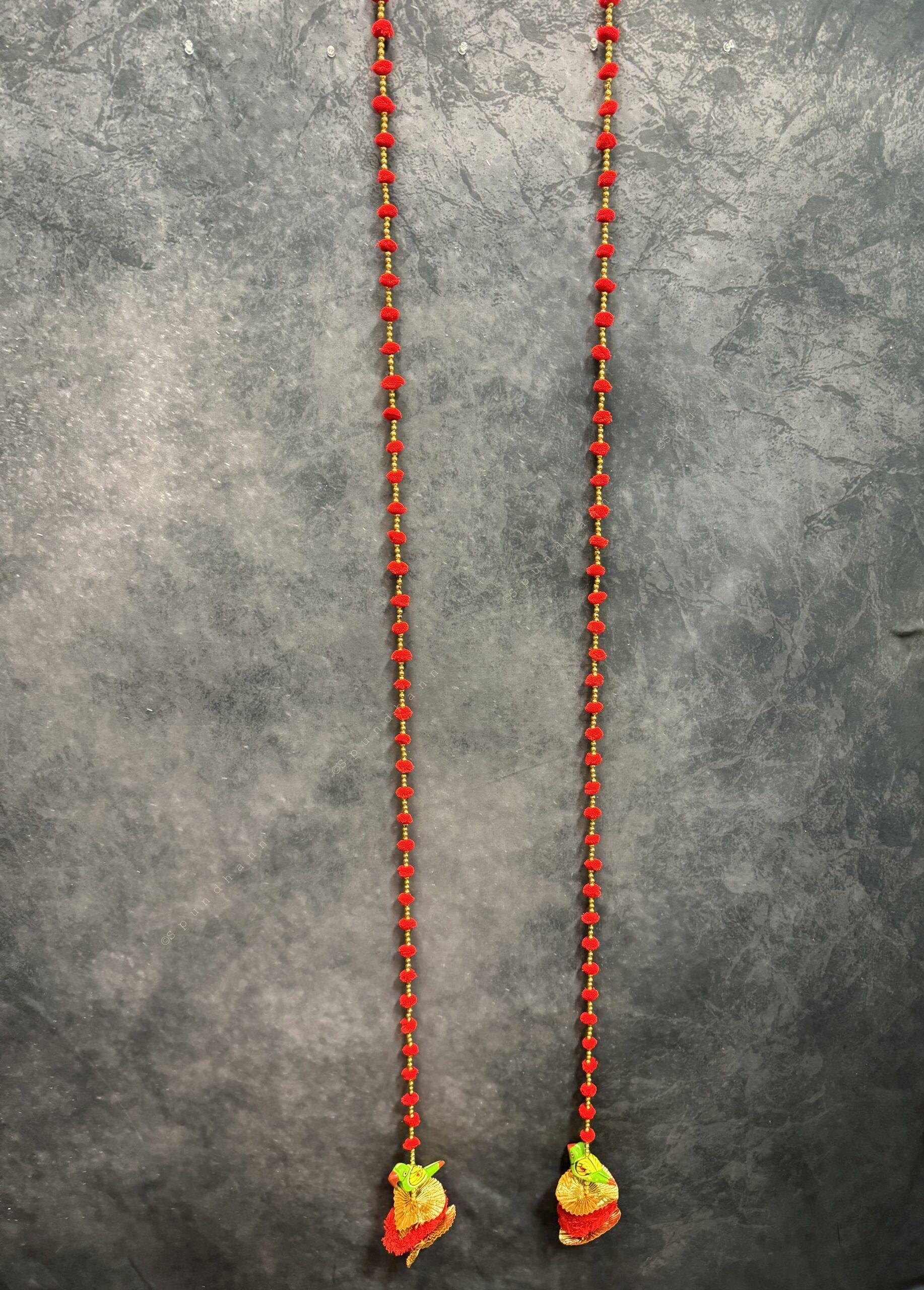 Pom Pom Dangler and Parrot Pair