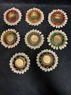 Cowrie Shell Beads Tealight Holder
