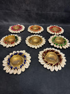 Cowrie Shell Beads Tealight Holder
