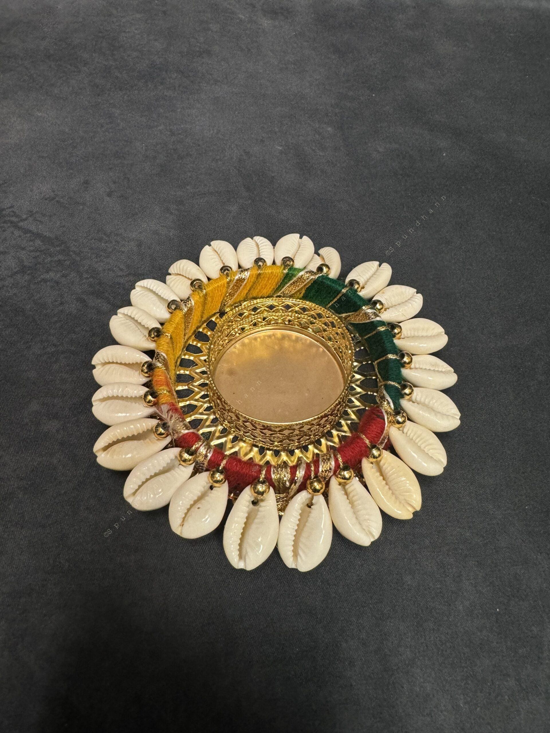Cowrie Shell Beads Tealight Holder
