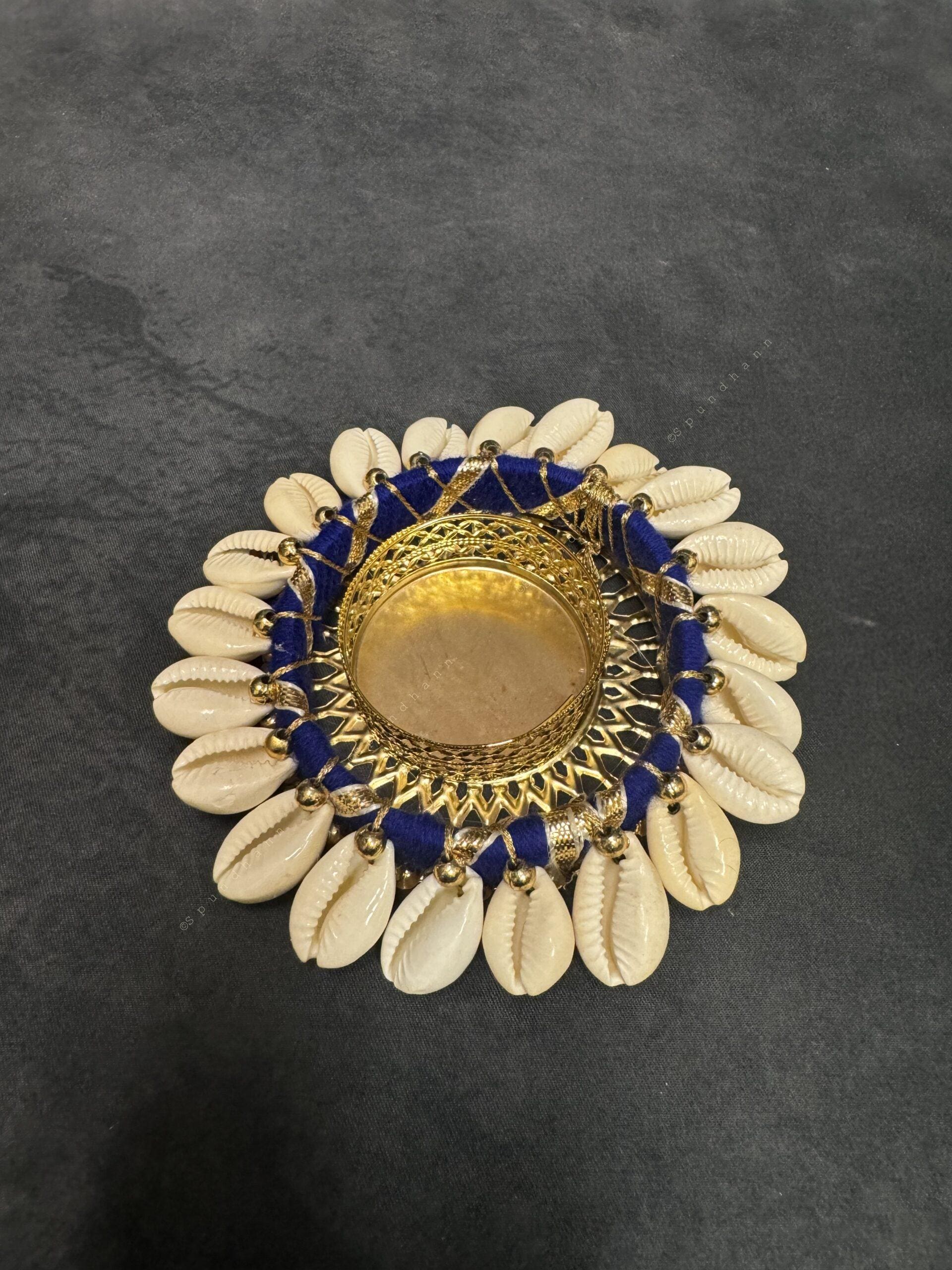 Cowrie Shell Beads Tealight Holder