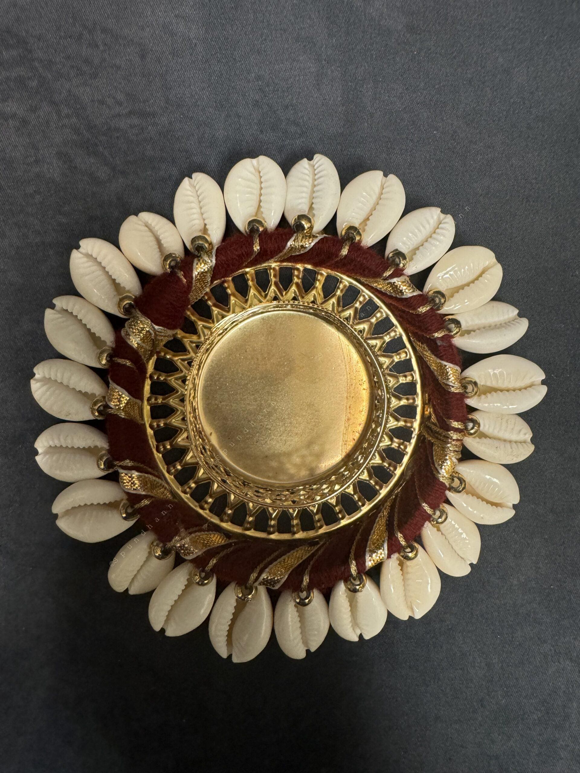 Cowrie Shell Beads Tealight Holder