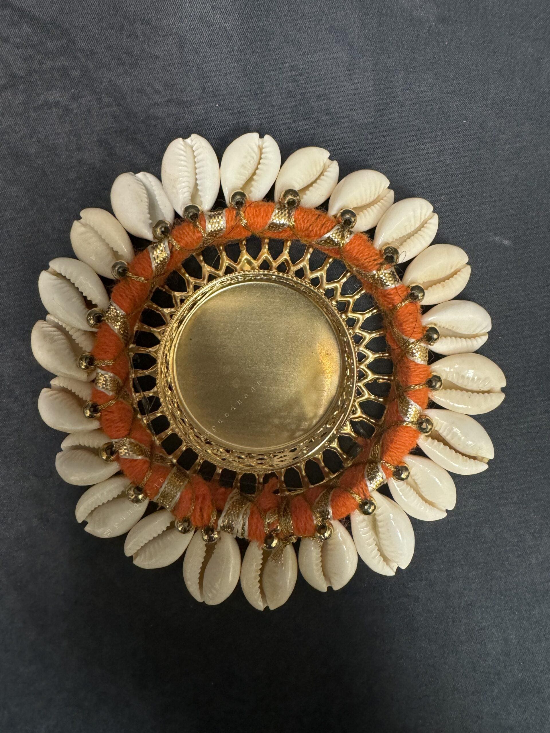 Cowrie Shell Beads Tealight Holder