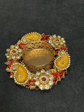 Colorful Gota & designer Bangle Tea Light Holder