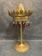 Majestic Standing Tea Light with Red Drop Stones