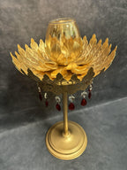 Majestic Standing Tea Light with Red Drop Stones