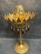 Majestic Standing Tea Light with Red Drop Stones