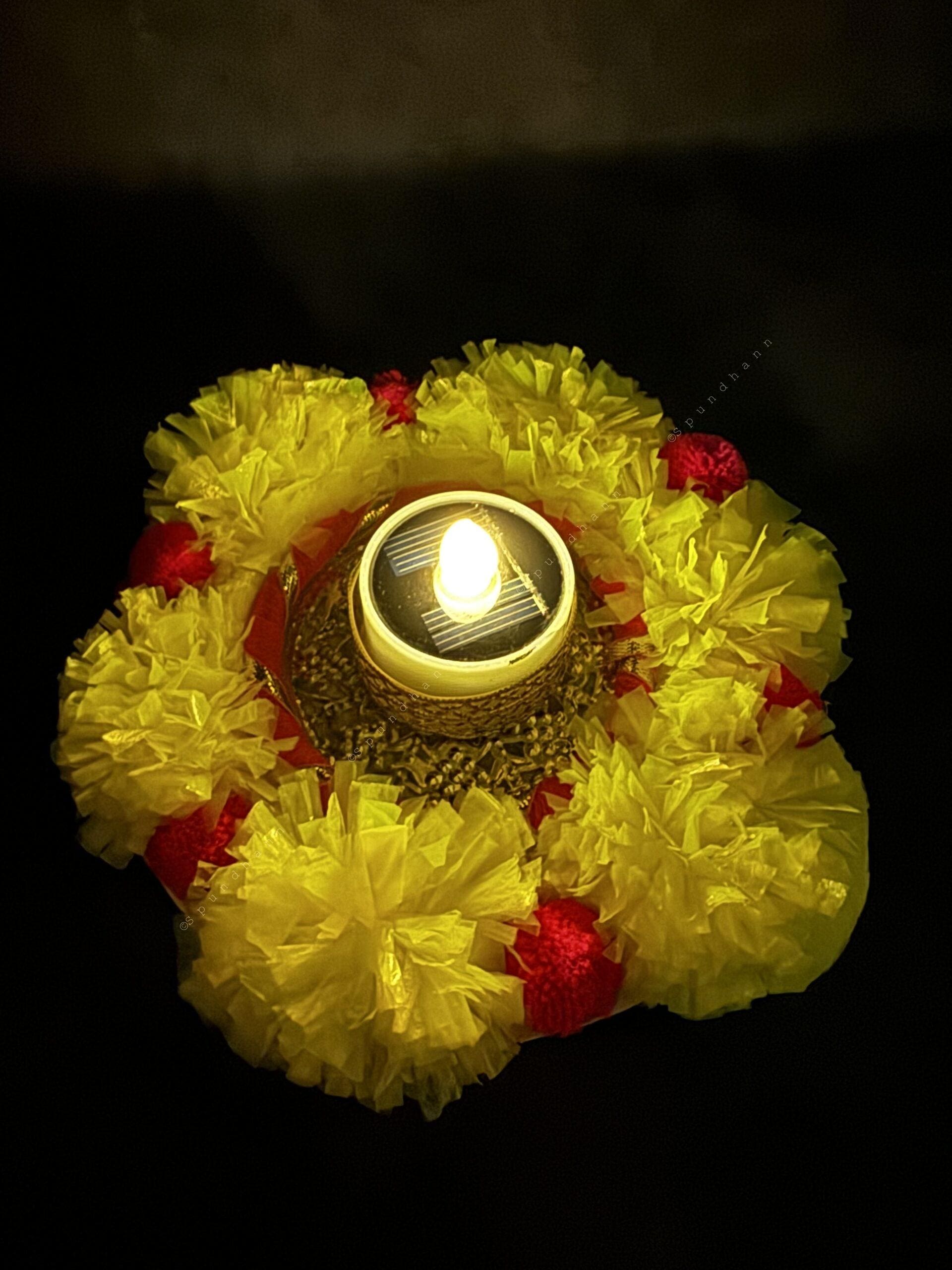 Marigold Frill Tealight Holder