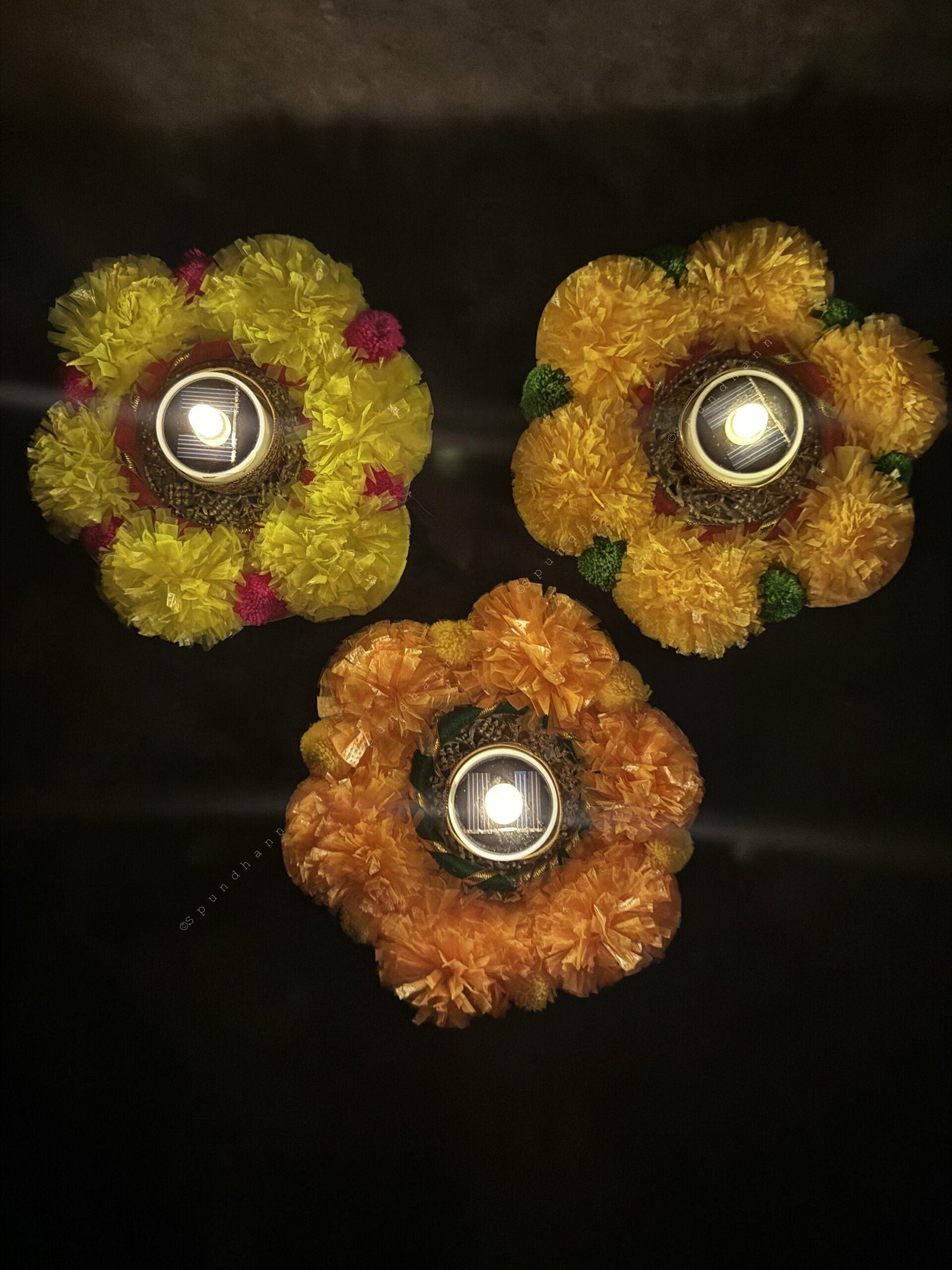 Marigold Frill Tealight Holder