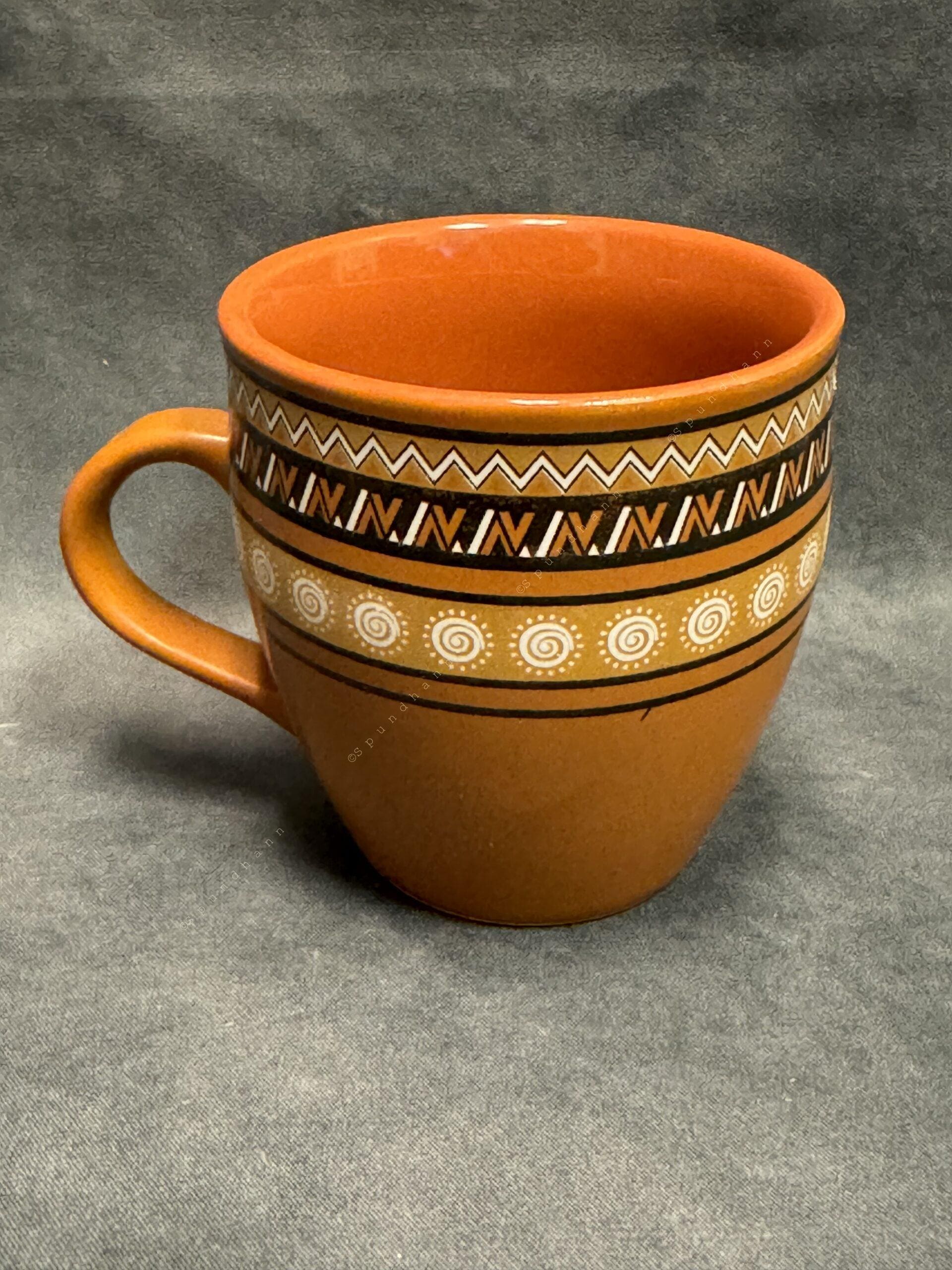 Warli Art Kulhad Chai Tea Cups Set of 6