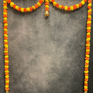 Marigold Toran in Orange and Lemon Door Frame 3-sided