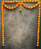 Marigold Toran in Orange and Lemon Door Frame 3-sided