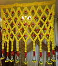 Criss Cross Marigold Lemon Toran