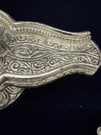 German silver and stone shivaling