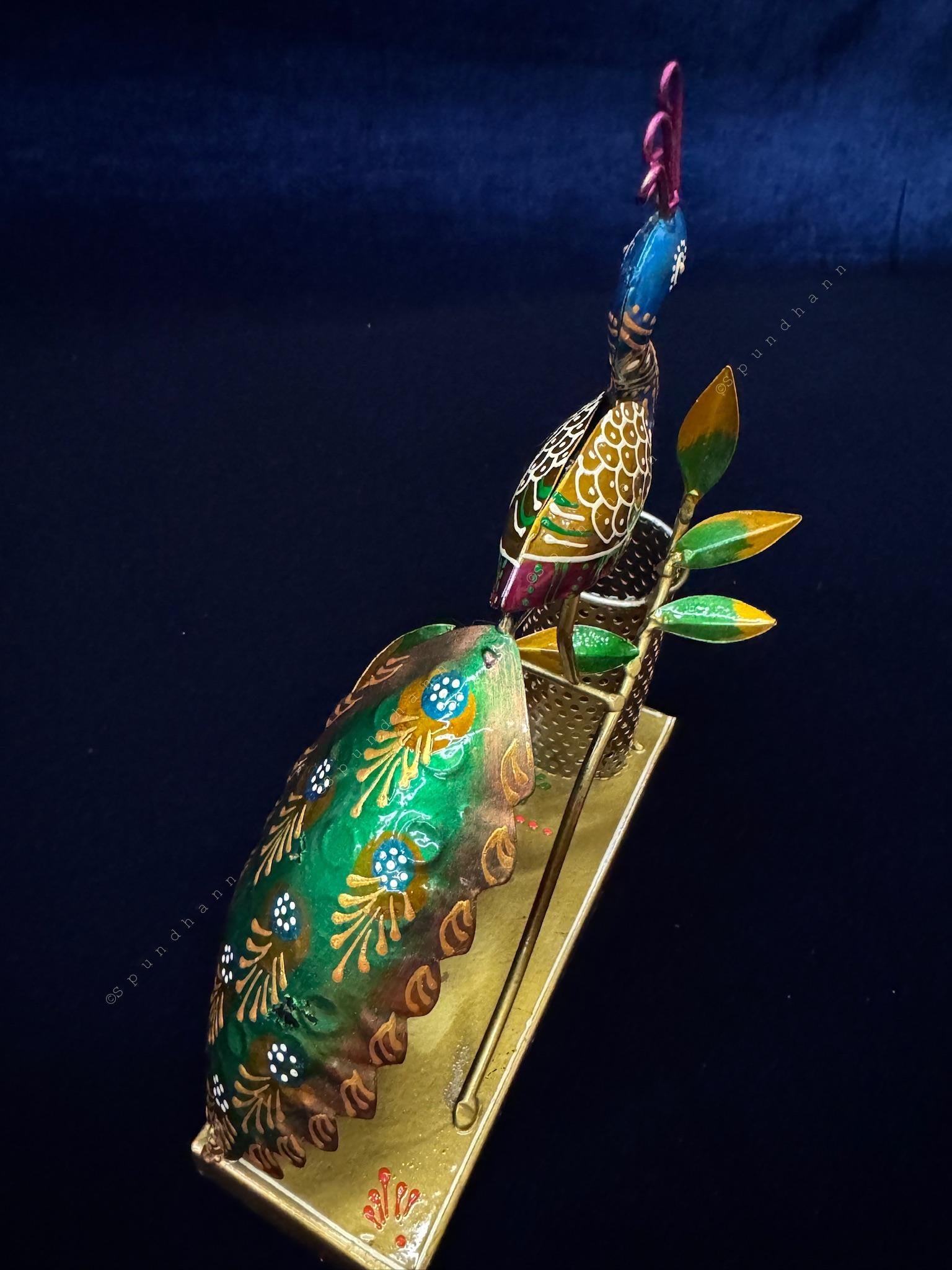 Peacock Pen Stand
