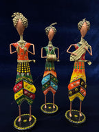 Tribal Musicians Figurines Set of 3