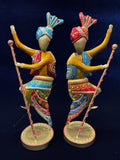 Dancing Baisakhi Figurines Set of 2