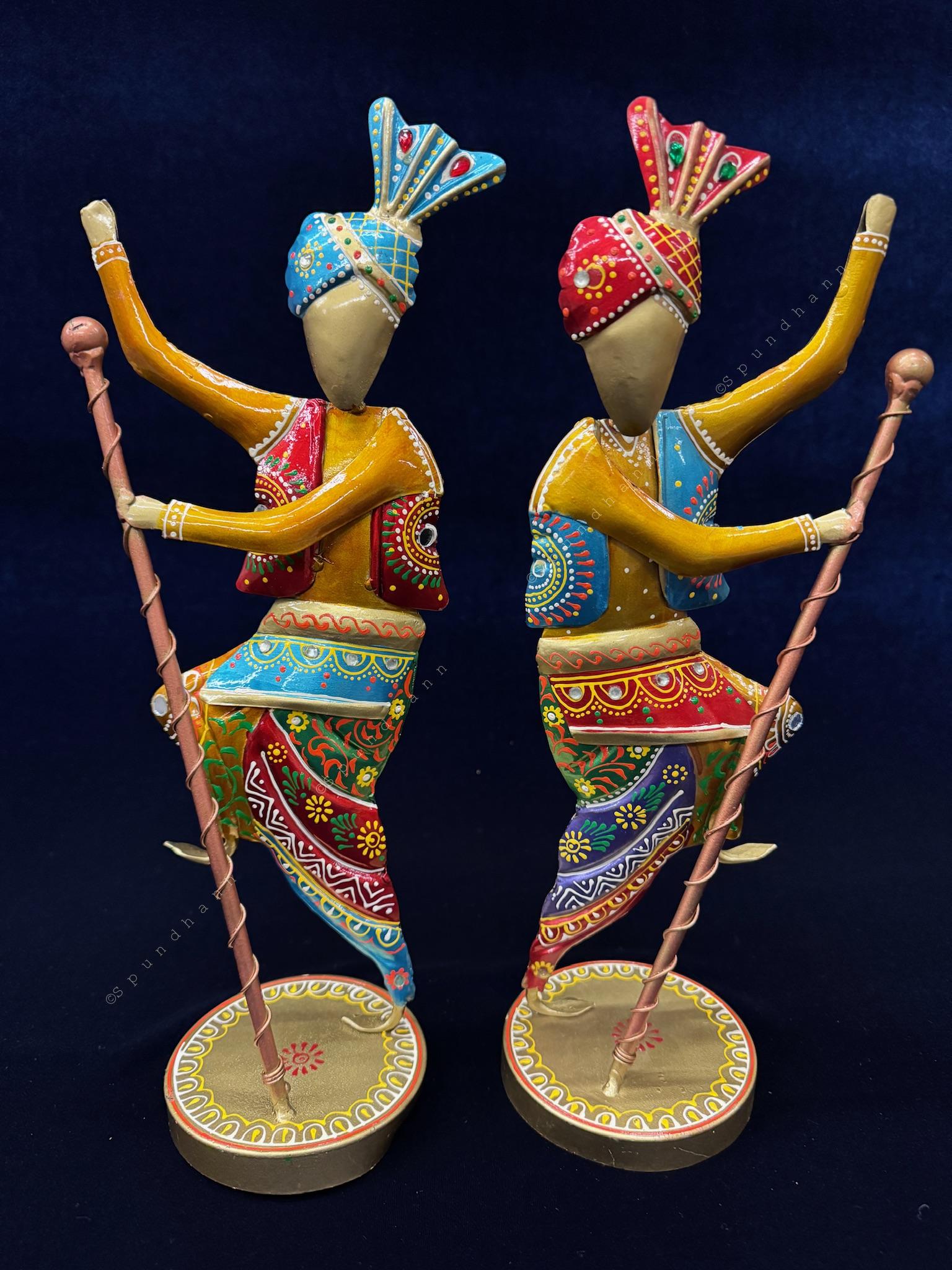 Dancing Baisakhi Figurines Set of 2