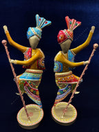 Dancing Baisakhi Figurines Set of 2