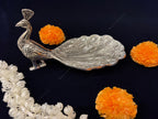 Peacock Platter in Silver
