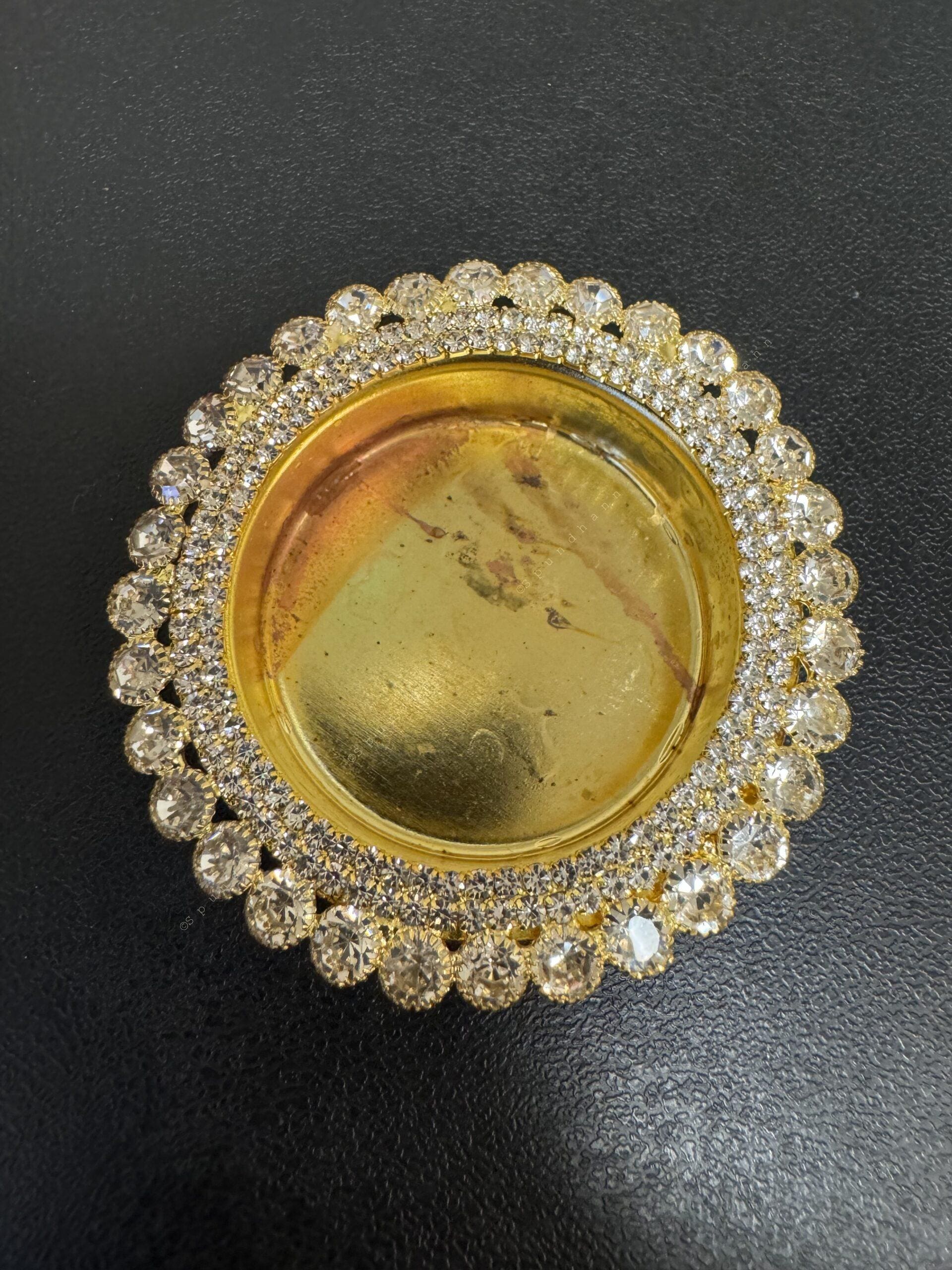 Tealight Holder With Beautiful Stone Work