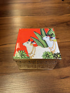 Square Meenakari Box With Pichwai Art