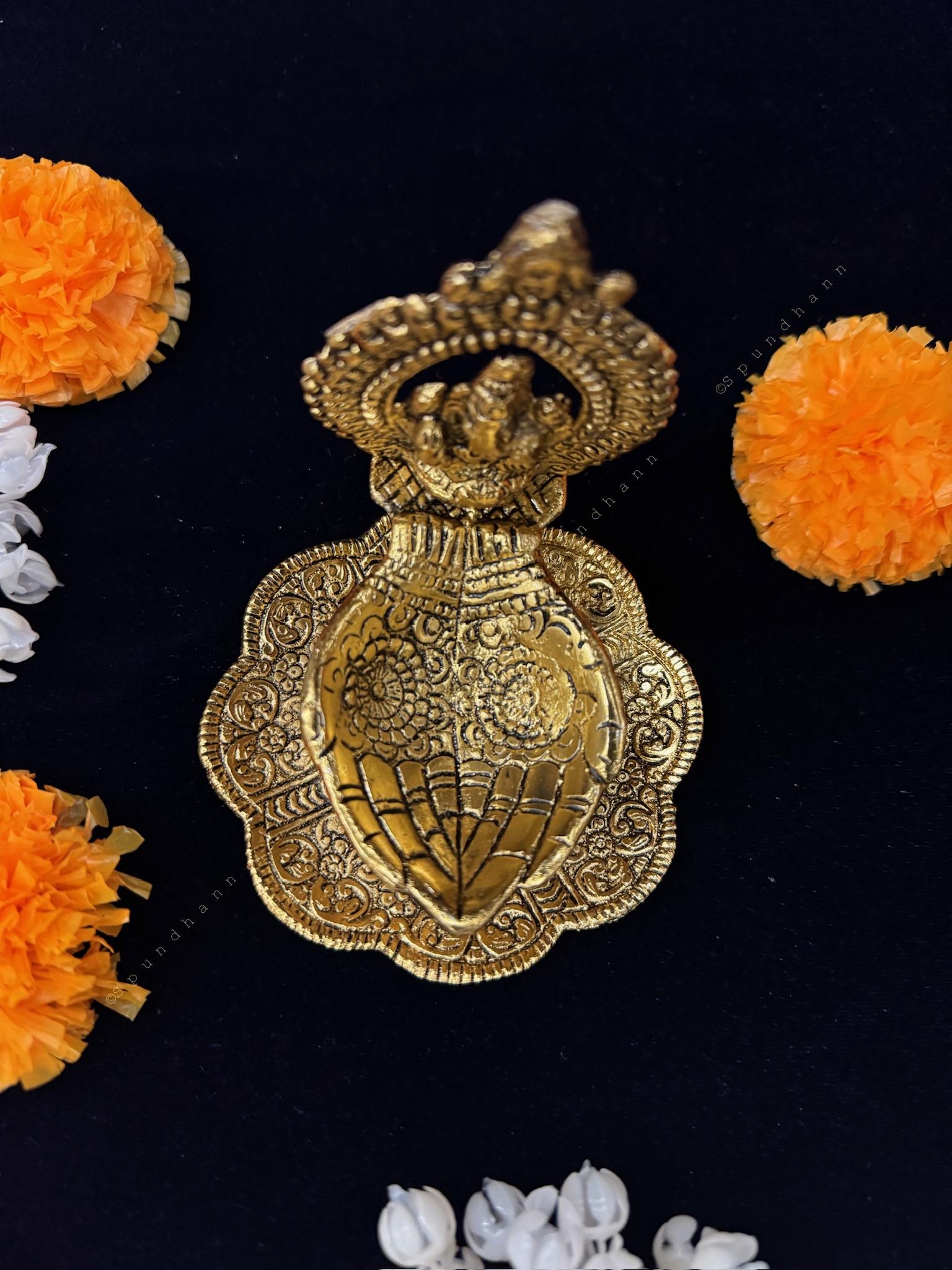 Ganesh T Light in Brass