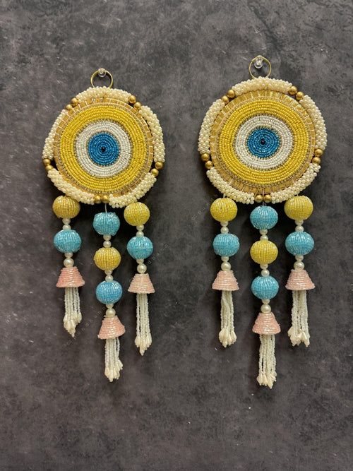 Beads and Pearl Evil Eye(Set of 2)