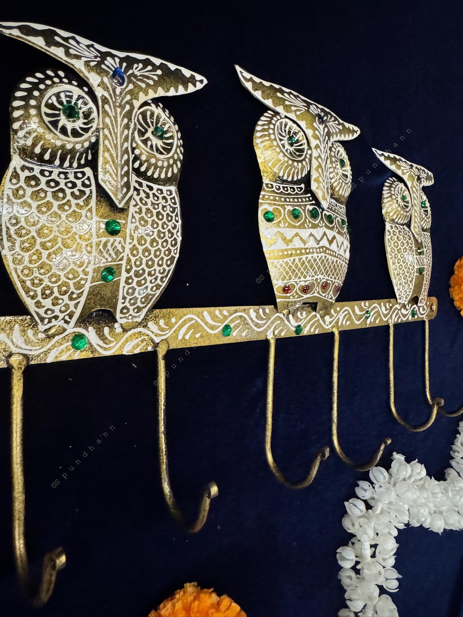 3 Owl Key Chain Holder