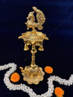 Elephant, Bell, Peacock Multi T Light / Samai Gold