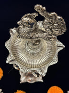 Bell, Peacock Multi T Light in German Silver