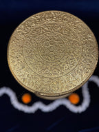 Round Chowki Gold and in Wood