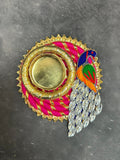Stone Peacock Tea Light Holder