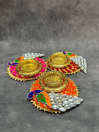 Stone Peacock Tea Light Holder